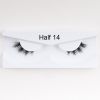 1Pair Mink Half Lashes Soft Thick Eye End Lengthening Faux Eyelashes Natural Long Handmade Eyelash Cross Curl 3D Lash For Makeup - 01