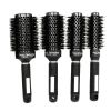 4 Sizes Nano Boar Bristle Ceramic Hair Round Brush Ionic Alunimum - Blue