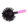 3d Round Hair Brushes Comb Salon Make Up 360 Degree Ball Blow Drying - Black