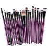 20Pcs Makeup Brushes Set Professional Plastic Handle Soft Synthetic Hair Powder Foundation Eyeshadow Make Up Brushes Cosmetics - Pink