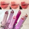 Jelly Mirror Lipstick Makeup Love Shape Waterproof Non-stick Cup Solid Lip Gloss Clear Long Lasting Moisturizing Lipstick Pen - B05 Love Style