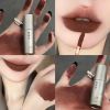 Dark Brown Matte Velvet Lip Gloss Waterproof Liquid Lipstick Nude Brown Lips Tint Mud Makeup Latte Coffee Lip Glaze Cosmetics - 01