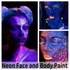 UV Glow Blacklight Face and Body Paint,0.48 oz, Set of 6 Tubes, 6 Colors Halloween Makeup - 6 Tubes (6 Colors) - 14.2ml / Tubes