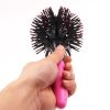 3d Round Hair Brushes Comb Salon Make Up 360 Degree Ball Blow Drying - Black