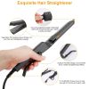 Electric Hair Straightener 4 Temperature Scissor Ceramic Flat Iron Wet Dry Use Bangs Splint Glider Hair Clip Straightener - Black