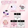 Limegirl Acrylic Powder Set Pink White Clear Acrylic Nail Kit for Nails Extension Professional Nail Art Acrylic Liquid Set - ZH347-2