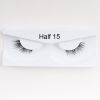 1Pair Mink Half Lashes Soft Thick Eye End Lengthening Faux Eyelashes Natural Long Handmade Eyelash Cross Curl 3D Lash For Makeup - 12