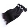 Straight Hair Bundles Hair Weave Bundles 100% Human Hair Bundles Natural Color Remy Hair Bundle Deals 4 Pieces (95Grams Per Piece) - 18'18'18'18' (+$3