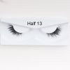 1Pair Mink Half Lashes Soft Thick Eye End Lengthening Faux Eyelashes Natural Long Handmade Eyelash Cross Curl 3D Lash For Makeup - 02