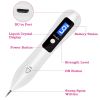 Skin Tag Repair Kit Portable Beauty Equipment Multi-Level with Home Usage USB Charging LCD Level Adjustable 6 Replaceable Needles - White