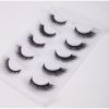 New 5Pairs High Quality Faux Eyelashes Handmade 3D Winged Natural Long Lashes Soft Cat Eye Fake Eyelash For Eye Makeup Wholesale - ZY19978-X160