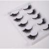 New 5Pairs High Quality Faux Eyelashes Handmade 3D Winged Natural Long Lashes Soft Cat Eye Fake Eyelash For Eye Makeup Wholesale - MZA2437-5