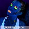 UV Glow Blacklight Face and Body Paint,0.48 oz, Set of 6 Tubes, 6 Colors Halloween Makeup - 6 Tubes (6 Colors) - 14.2ml / Tubes