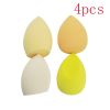 Different Sizes Makeup Sponge Dry&amp;Wet Use Cosmetic Puff Sponge maquiagem Foundation Powder Blush Beauty Tools with Storage Box - Yellow