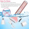 4 In 1 Women Electric Shaver Painless Rechargeable Hair Remover Eyebrow Nose Hair Cordless Trimmer Set - Pink