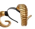 Halloween Horn Headband Dress Up Props Party Hair Accessories - Gold