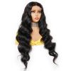 4x4 HD Lace Front Virgin Brazilian Pre Plucked Long 16 24 30 Inches 4*4 Frontal  Human Hair Bodywave Body Wave Closure Wig - 18 Inches (453mm)(+$42.00