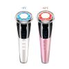 EMS Micro Current Beauty Instrument Hot And Cold Photon Rejuvenation Facial Beauty Device Anti-Aging Whitening Skin Care - Pink