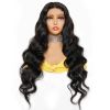 4x4 HD Lace Front Virgin Brazilian Pre Plucked Long 16 24 30 Inches 4*4 Frontal  Human Hair Bodywave Body Wave Closure Wig - 16 Inches (403mm) (+$25.0