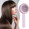 3D Air Cushion Massager Brush With Retractable Bristles Self Cleaning Hair Brush Massage One-key Self-cleaning Hair Brush Anti-Static Airbag Massage C