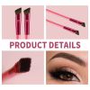 2Pcs New Wild Eyebrow Brush Square Simulated Hairline Eyebrow Paste Artifact Eyebrow Brush Brow Makeup Brushes - 2pcs