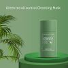 Green Tea Cleansing Solid Mask Purifying Clay Stick Mask Oil Control Anti-Acne Eggplant Skin Care Whitening Care Face TSLM1 - green tea