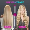 5 In 1 Curling Set With Brush Motor Hair Styler Hot Air Brush Professional Hair Dryer Brush Straightener Volumizer Tool Detachable Styling Brush Negat