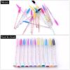 Reusable Eyebrow Brush Tube Disposable Eyelash Brush Eyebrow Brush Replaceable Dust-proof Sparkling Broken Diamond Makeup Brush - Transparent tube