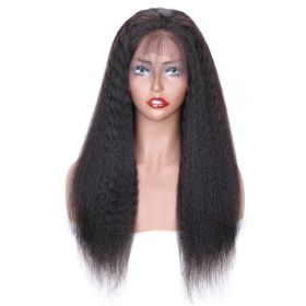 Yaki 13x4 Lace Frontal Wig Kinky Straight (Option: Photo Color-26inch)