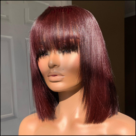 Bangs Short Hair Wig Breathable And Natural (Option: 20cm)