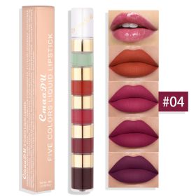 Women's Fashion Simple Long-lasting Lip Gloss (Option: 04 Style)