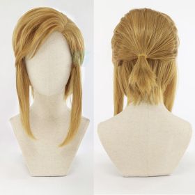 Cosplay Wig Gold Horsetail False Hair (Option: Wig)