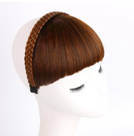 Secret Bang & Braid Headband (Option: Light brown)