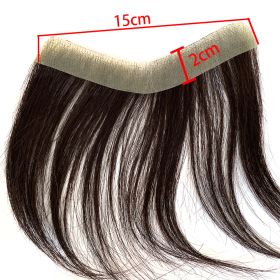 Front Men Toupee Human Hair Piece For15CM (Option: Style2)