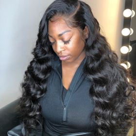 13x4 Body Wave Lace Front Wig (Option: 5x5 HD Lace Wig-22inches)