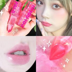 Moisturizing Color Temperature Lipstick Cute Girl Doodle Lip (Option: A3)