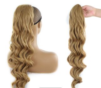 Wig Big Wave Drawstring Ponytail Matte High Temperature Silk Chemical Fiber Wig (Option: 9style)