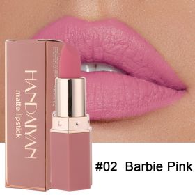 HANDAIYAN Han Daiyan 6-color Matte Nourishing Lipstick Lipstick (Option: 02 Barbie Pink)