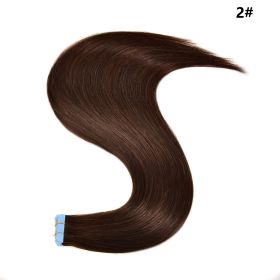 Female Traceless Invisible Real Hair Wig Extension (Option: 2Color-14inch-20pcs)