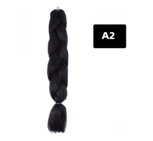 Color Big Braid African Chemical Fiber High Temperature Silk Wig Gradient (Option: A2)