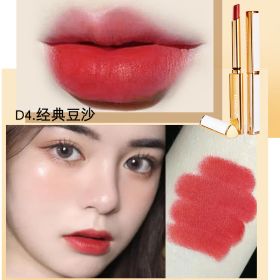 Thin Tube Lipstick Velvet Matte Lambskin Does Not Fade (Option: D4 Classic Bean Paste)