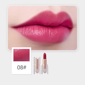 Matte Finish Crystal Square Tube Lipstick (Option: 8 Style)