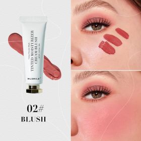 Blusher Natural Moisturizing Dual-purpose Color Rendering (Option: 02 Style)