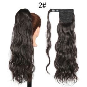 Invisible Velcro Big Wave Ponytail Chemical Fiber Curly Hair (Option: 2)