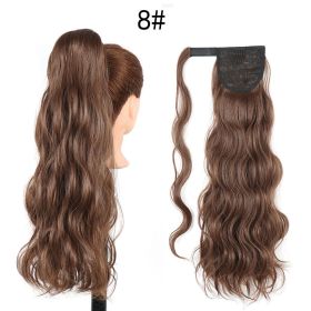 Invisible Velcro Big Wave Ponytail Chemical Fiber Curly Hair (Option: 8)