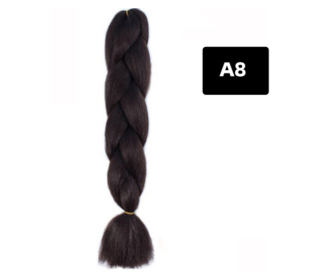 Color Big Braid African Chemical Fiber High Temperature Silk Wig Gradient (Option: A8)