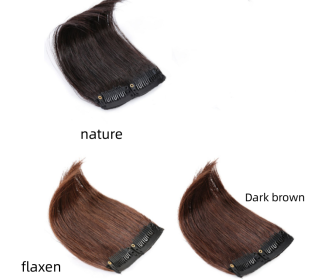 Wig Piece Top Hair Replenishment Volume Pad Hair Root Fluffy Device On Both Sides (Option: Dark brown-L 10x25cm)