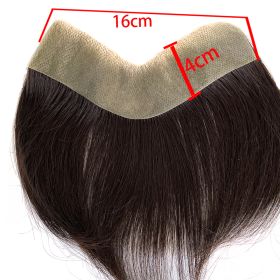 Front Men Toupee Human Hair Piece For15CM (Option: Style4)