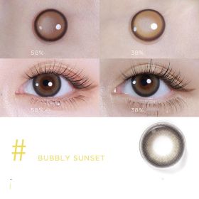 Mini Series Daily Color Contact Lenses (Option: Champagne Sunset-150Degree)