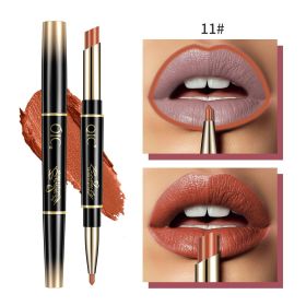 High Quality Double-headed Lipstick Lip Liner (Option: 11 Pumpkin Color)